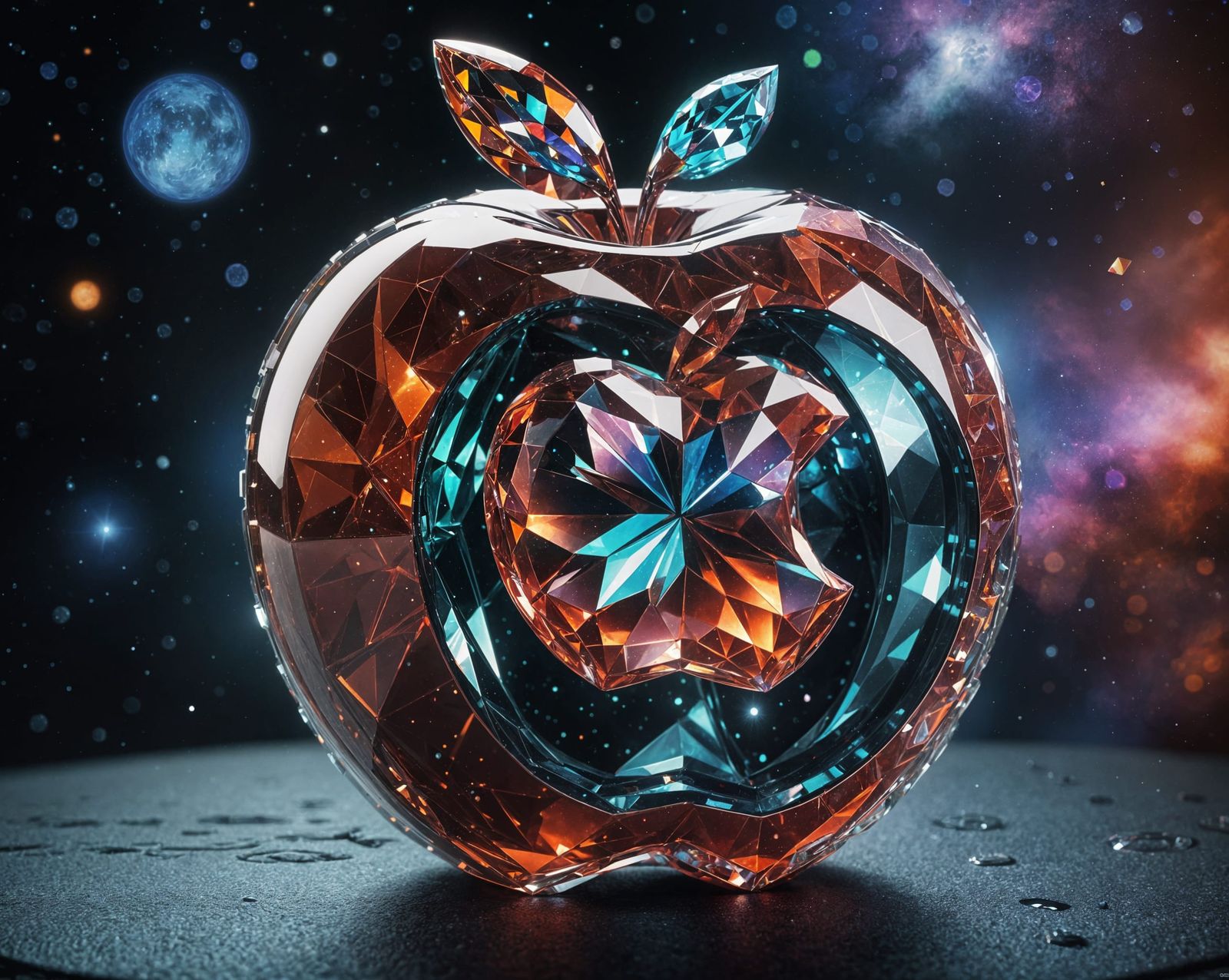 Apple Logo Crystal