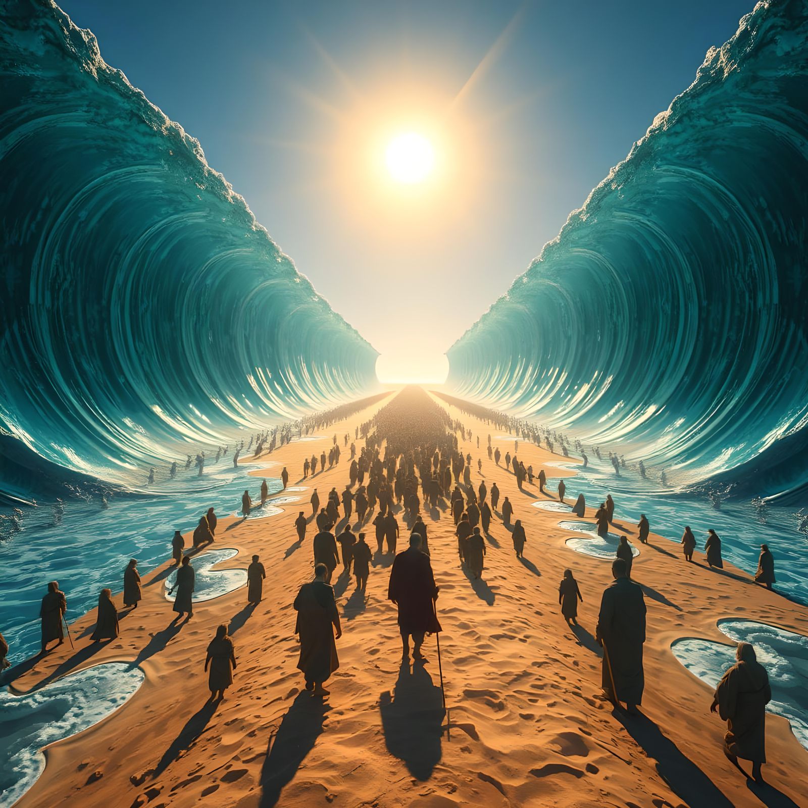 Biblical Sea Parting in Unreal Engine 5