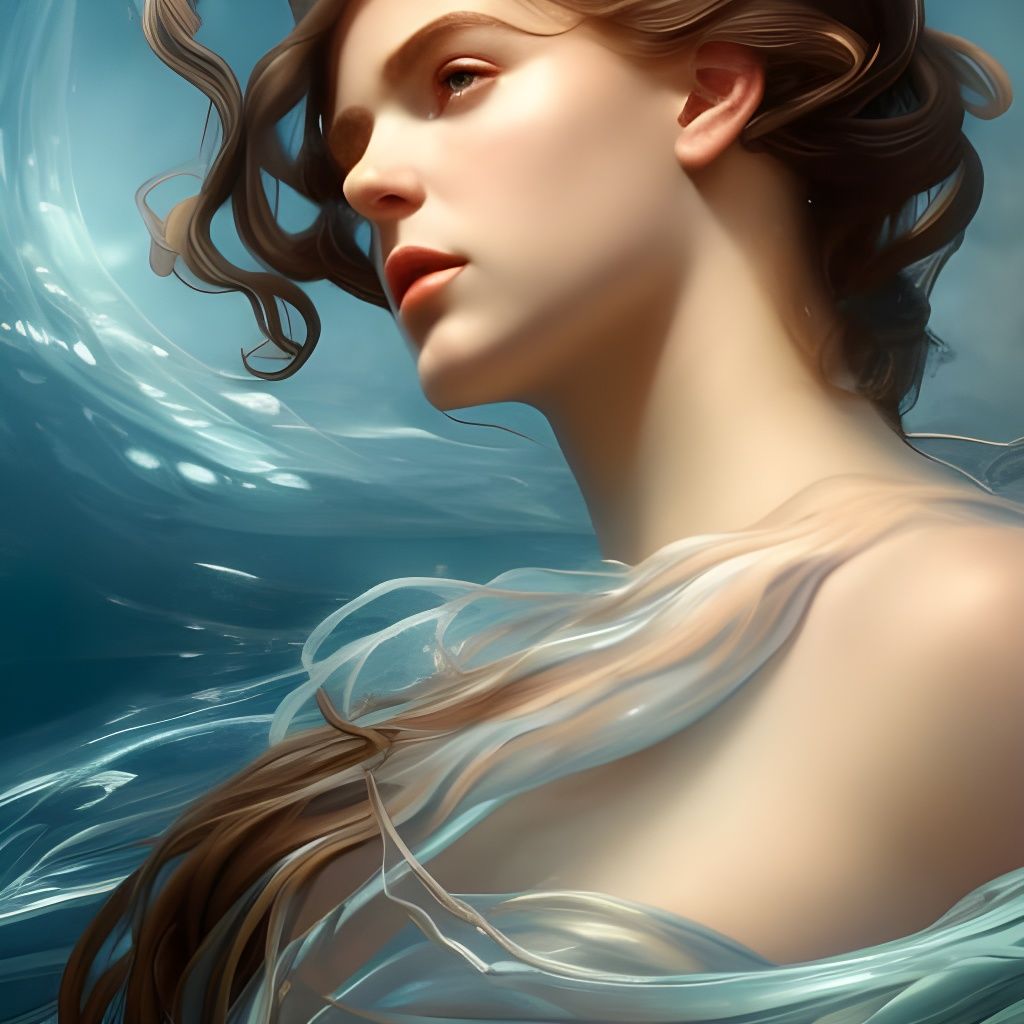Amphitrite: Goddess of the Sea in Digital Art