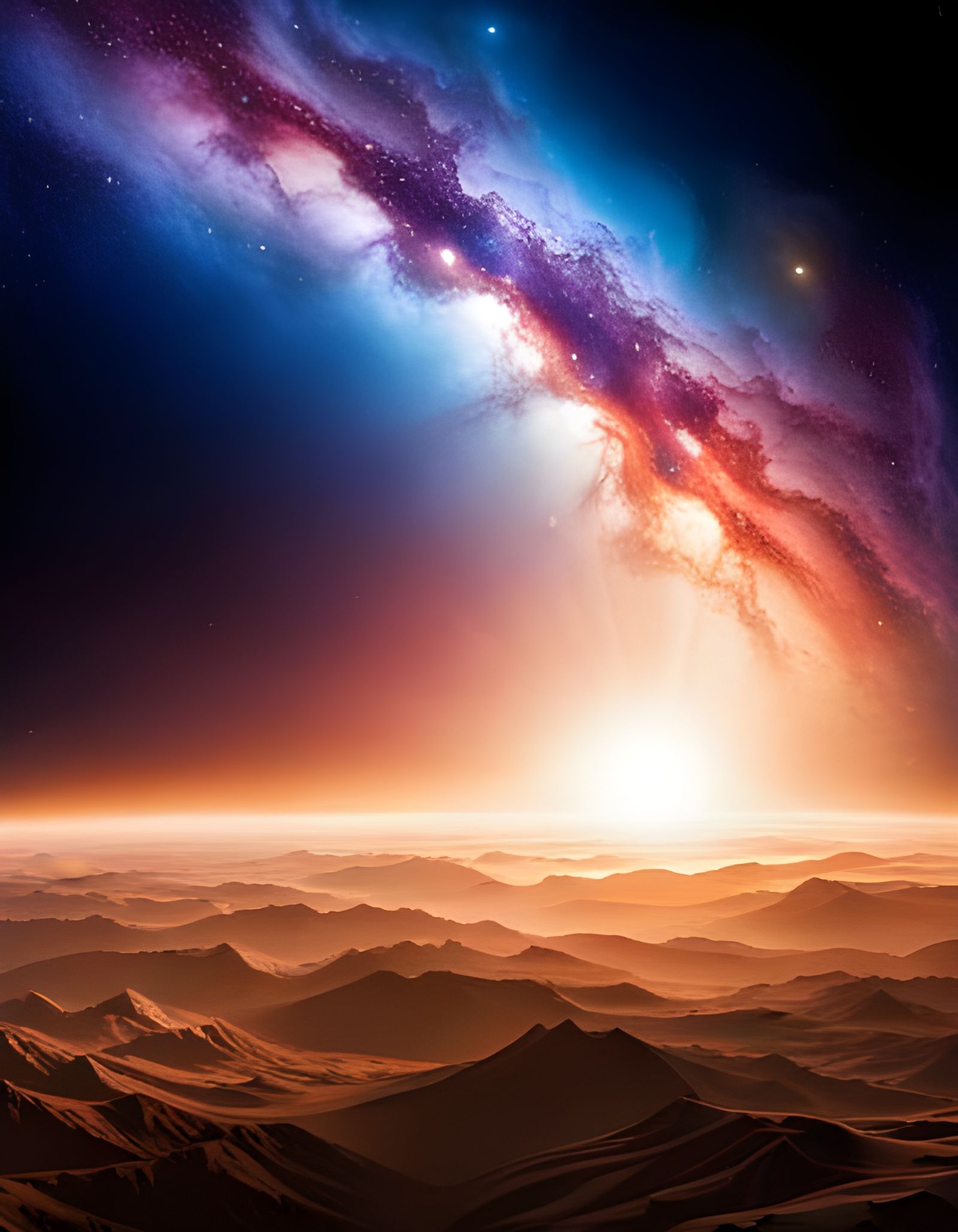 Above the desert
