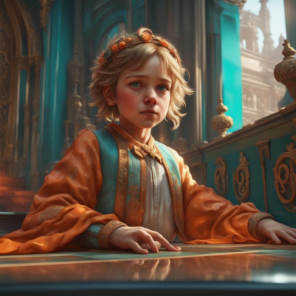 Orphan in London: Hyperdetailed Concept Art