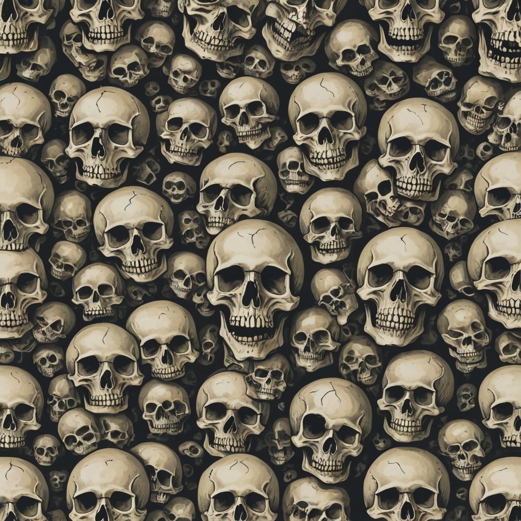 AI-Generated Skull Image