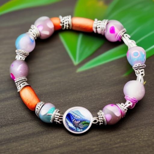 Pandora Bracelet with Mermaid Charm, Professional Photo