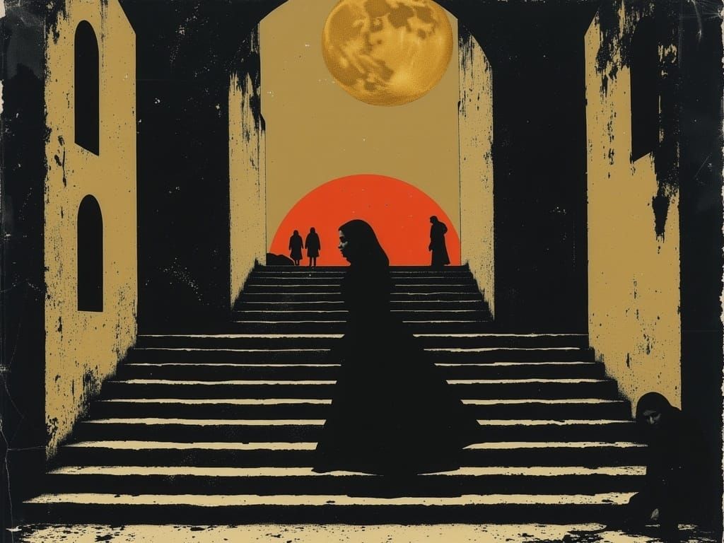 Dystopian Robot City: Stairway to Nowhere