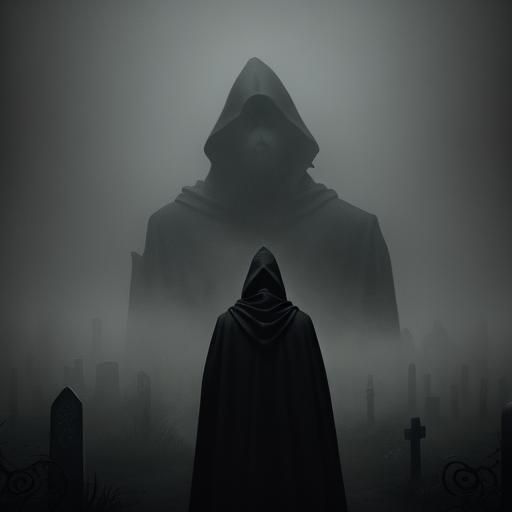 Haunted Guardian of the Foggy Graveyard