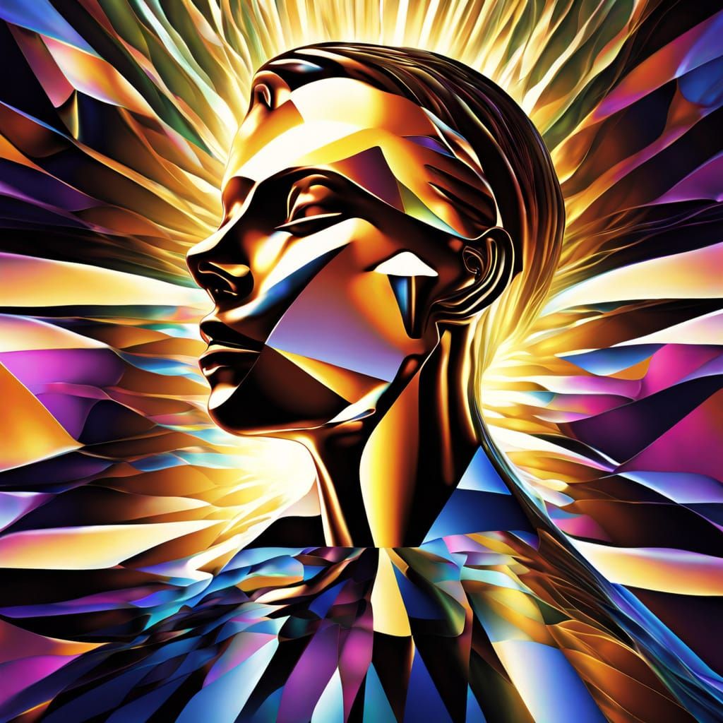 Abstract Colorfield of Confused Emotions