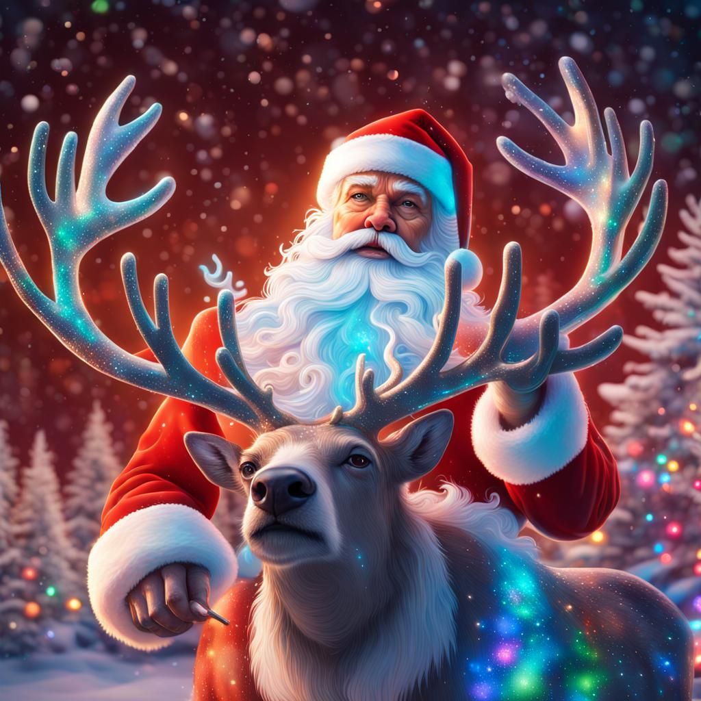 Magical Holographic Santa in Lapland Projection