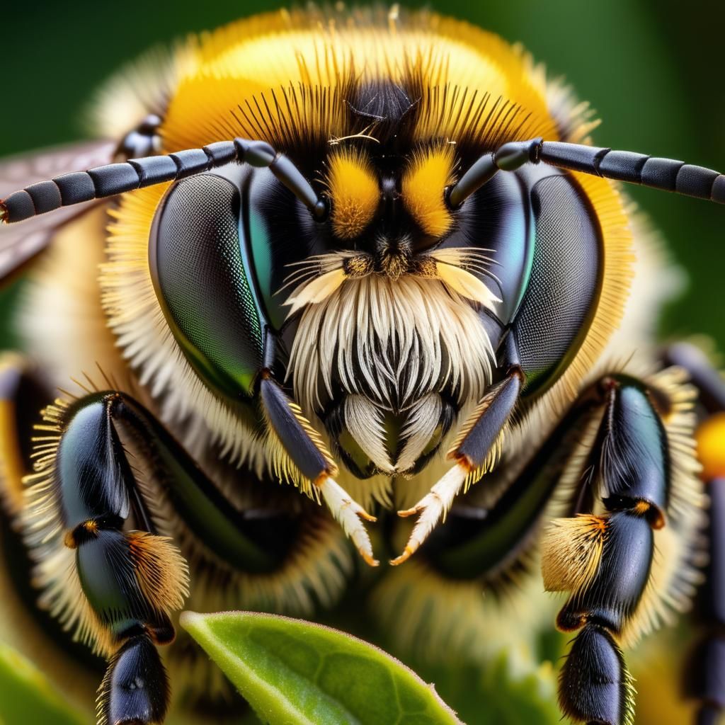 Macro Photograph of a Bumblebee
