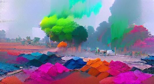 Abstract Color Spectrum Generated by AI