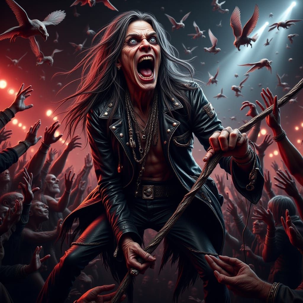 Heavy Metal Icon Ozzy Osbourne Live on Stage