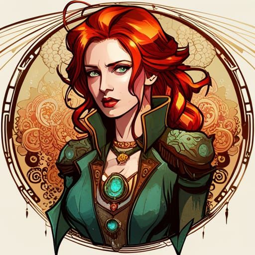 Steampunk Triss Marigold Digital Painting