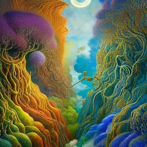 Fairytale Birth in Vivid Colors: Magic Realism