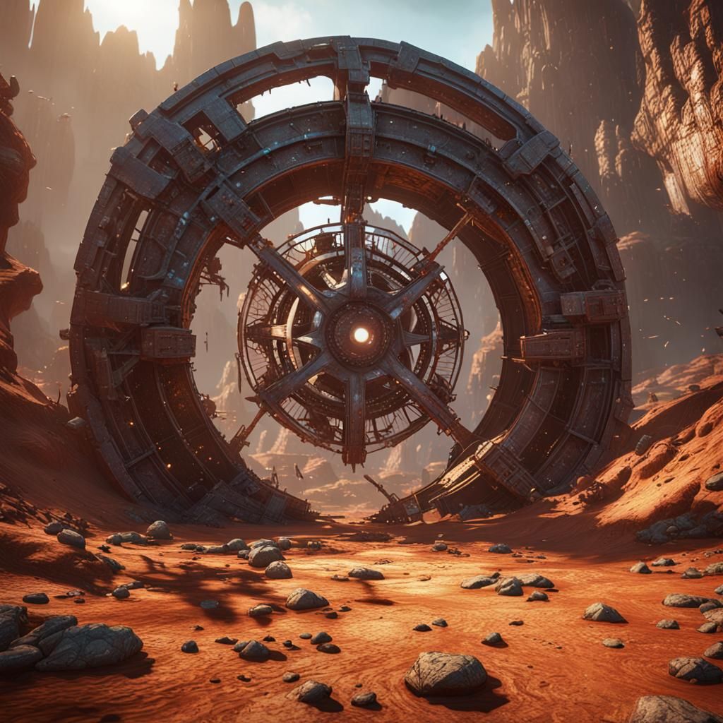 Organic Matter Emerges from Rusty Stargate