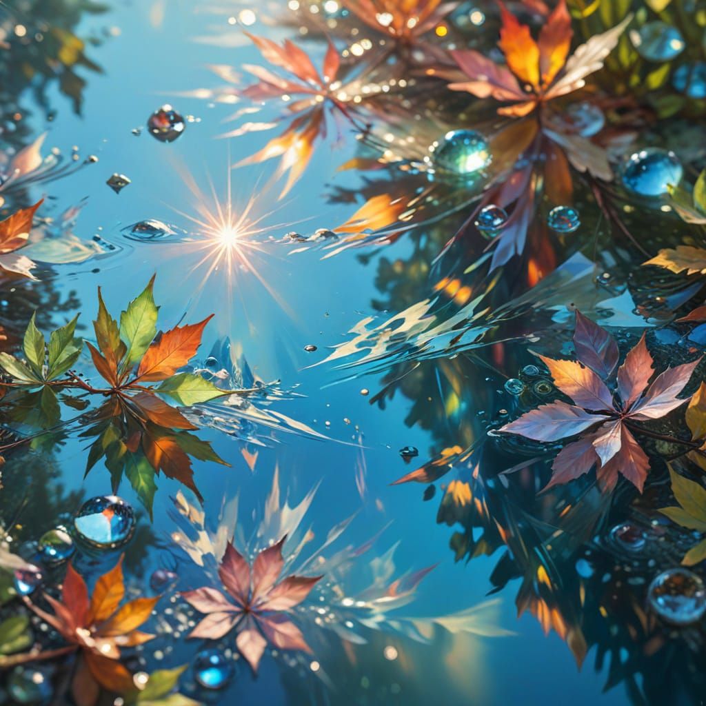 Prism Refraction in Surrealist Oil Painting