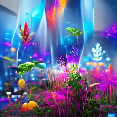Lush Planted Aquarium with Vibrant Aquatic Life
