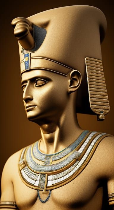 Thutmose III Portrait in Hyperrealistic Style