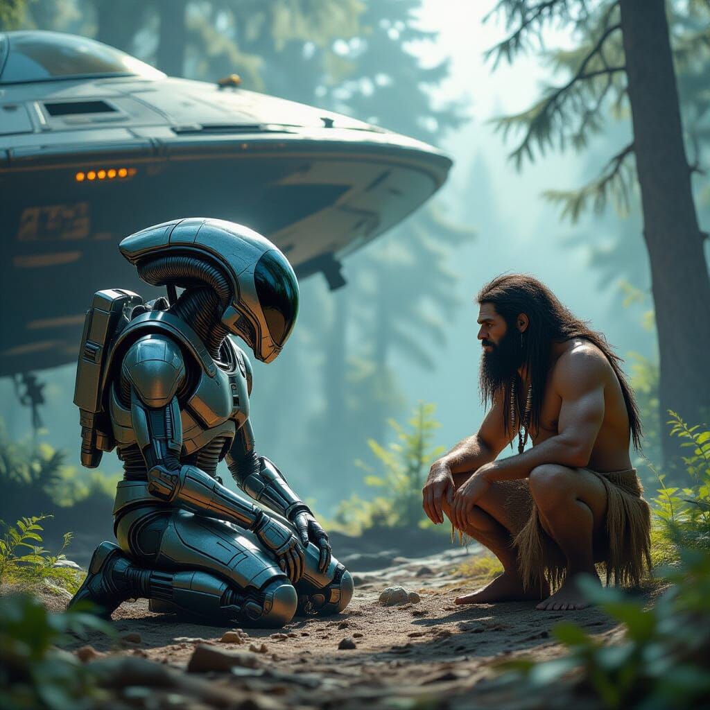 28.000 BC. The first contact