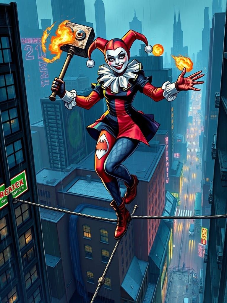 Harley Quinn Thrills in Gothic Gotham