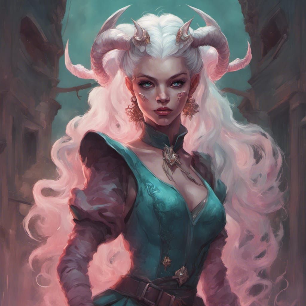 Tiefling Avatar in Dungeons and Dragons Style