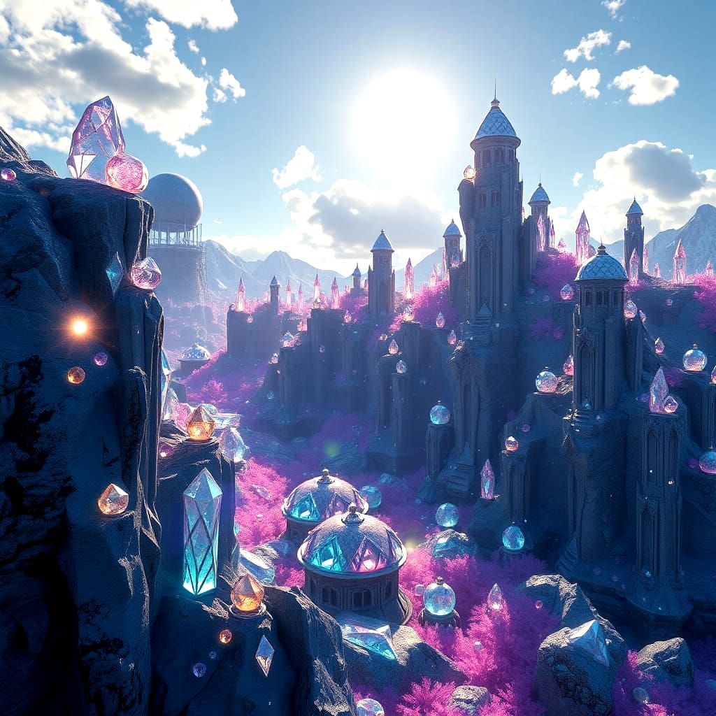 Ethereal City of Shining Gems