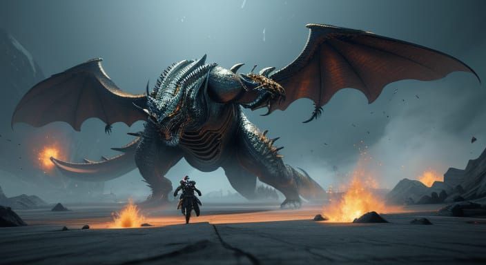 Angelic Girl in Epic 3D Game Cinematic