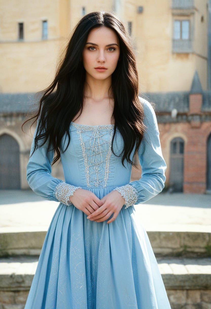 Medieval Princess in Golden Light