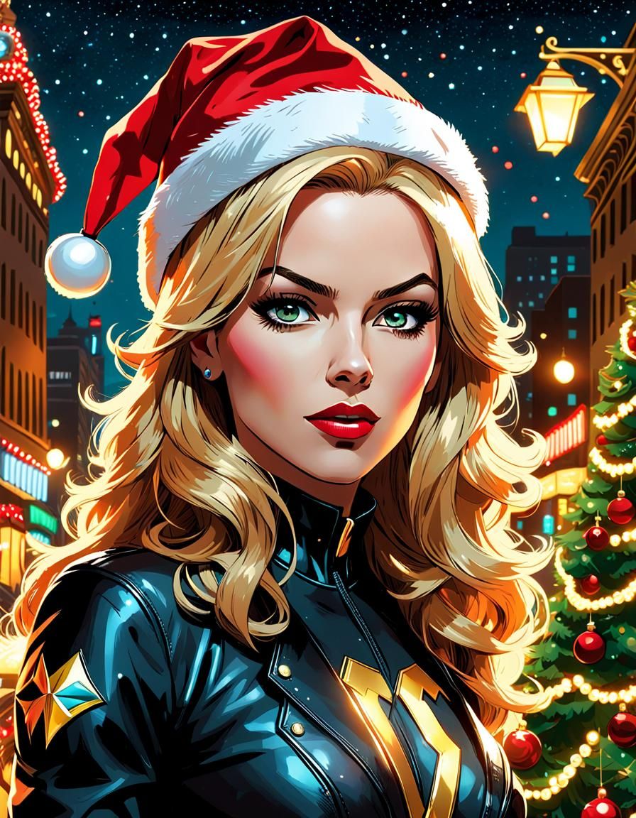 Black Canary Celebrates Christmas in Underground Comix Style