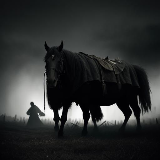 Shadows of the Black Death: Hyperrealistic Image