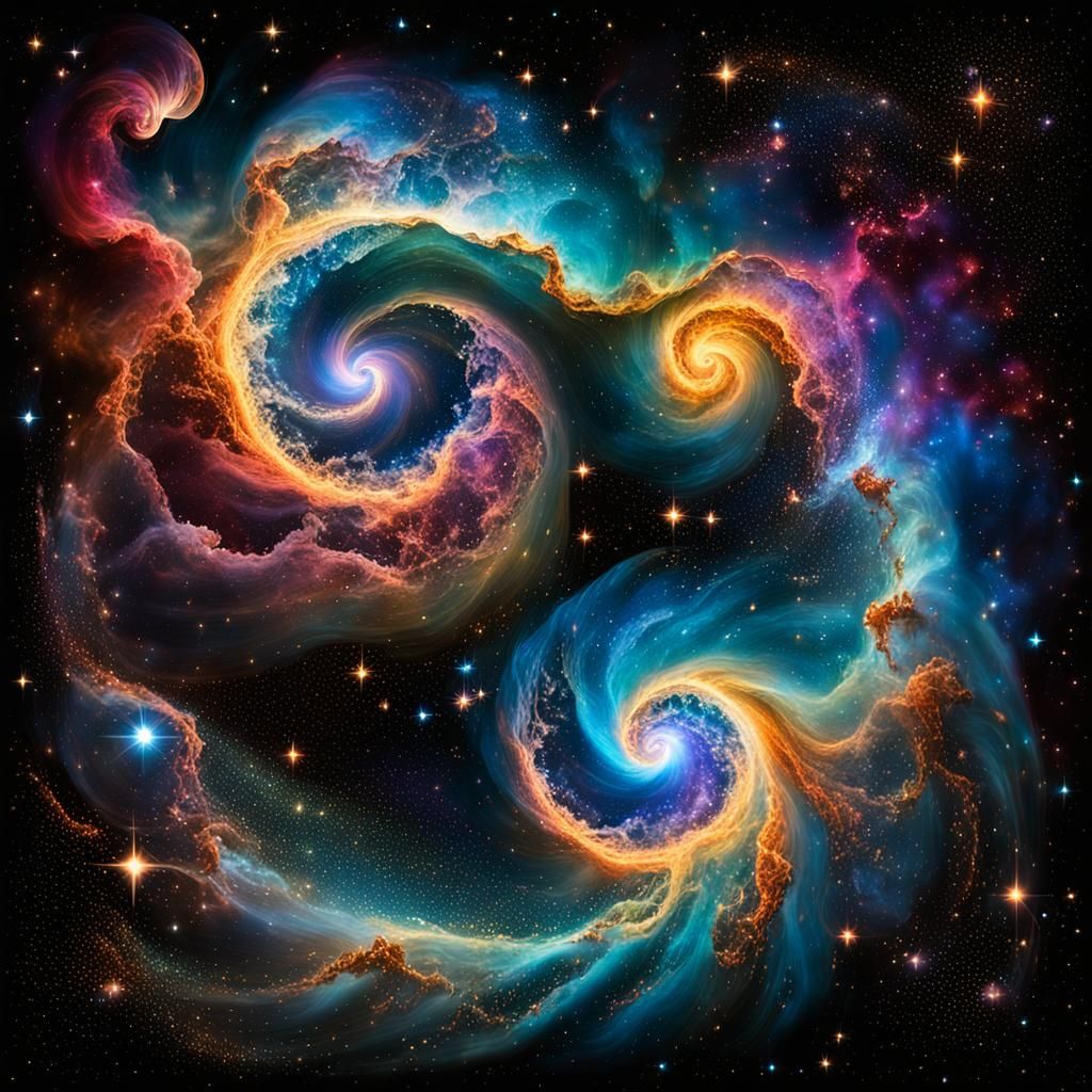 Celestial Ballet: A Cosmic Symphony of Nebulas