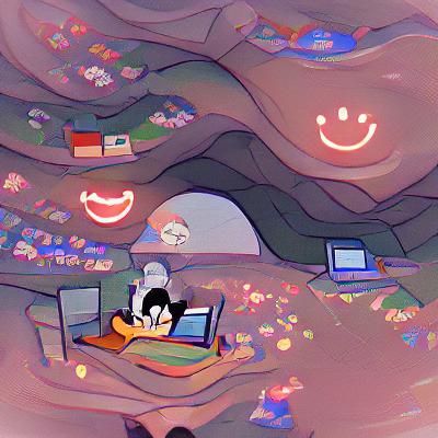Abstract AI Image of a Happy Place