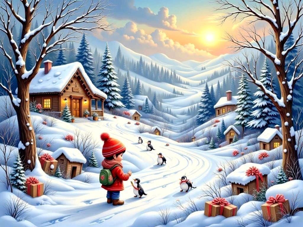 Christmas: Little DanBoy in Penguin Land