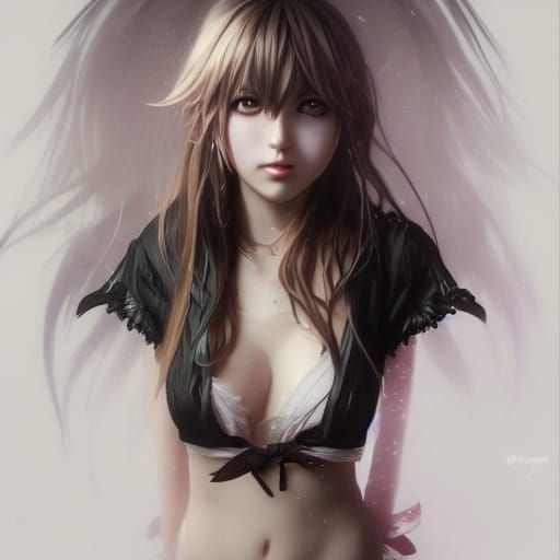 Realistic Portrait of Misa Amane in Hyperdetailed Lighting