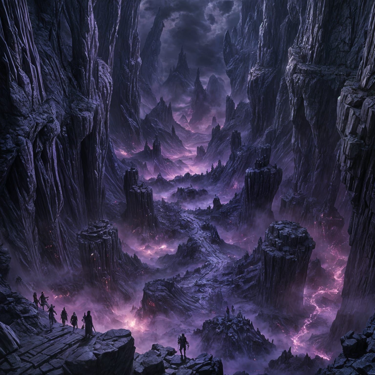 Fantastical Underworld Concept Art in Deep Color