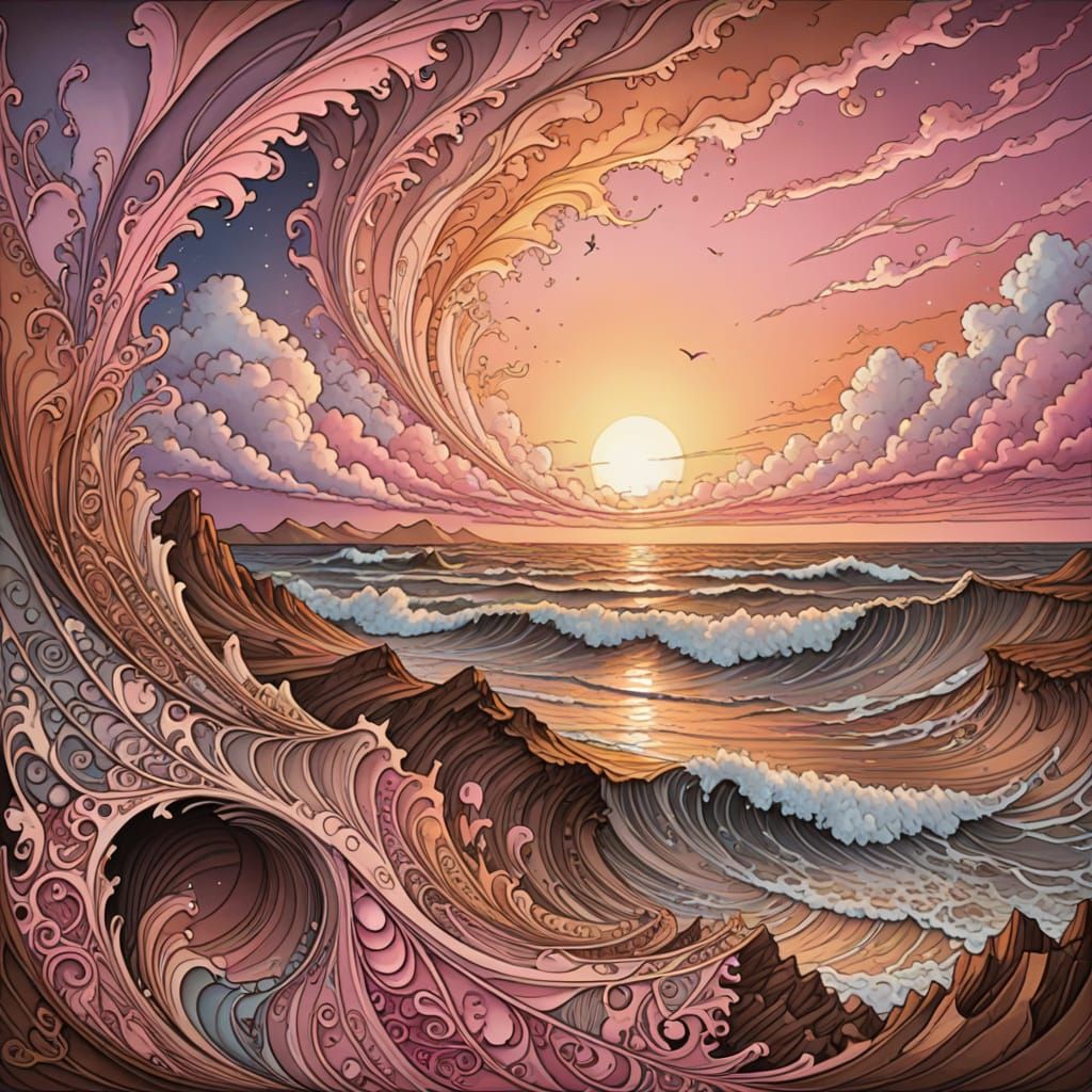 Soft Sunrise in Pastel Hues