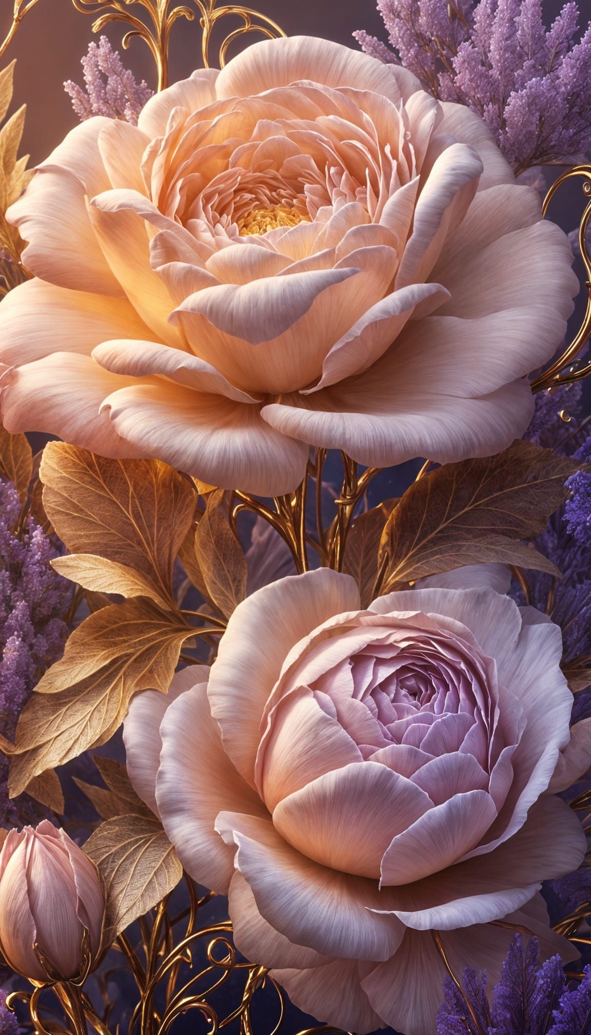 Dreamlike Floral Tapestry in Soft Focus