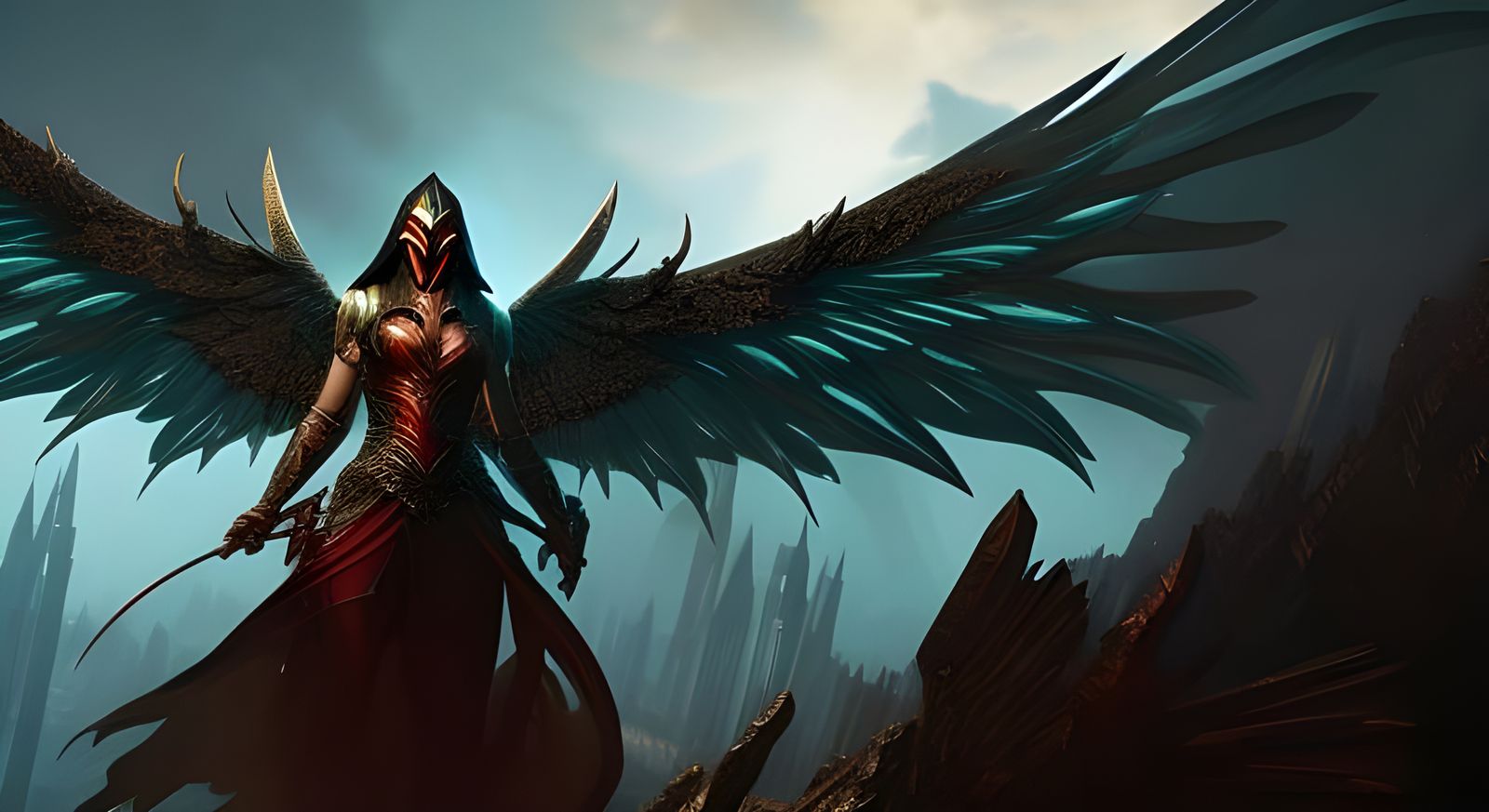 Hyperdetailed Demonic Face in Dark Fantasy Style