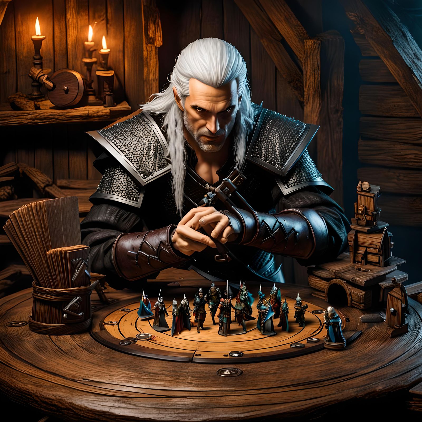 Witcher Action Figure Plays Gwent