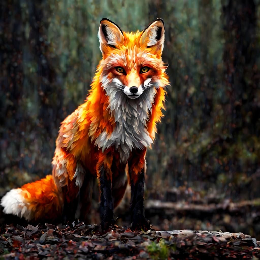 Fiery Fox Illustration