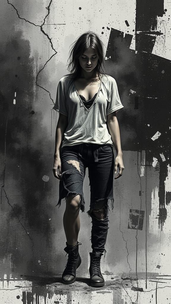 Gritty Urban Decay in Dark, Muted Tones