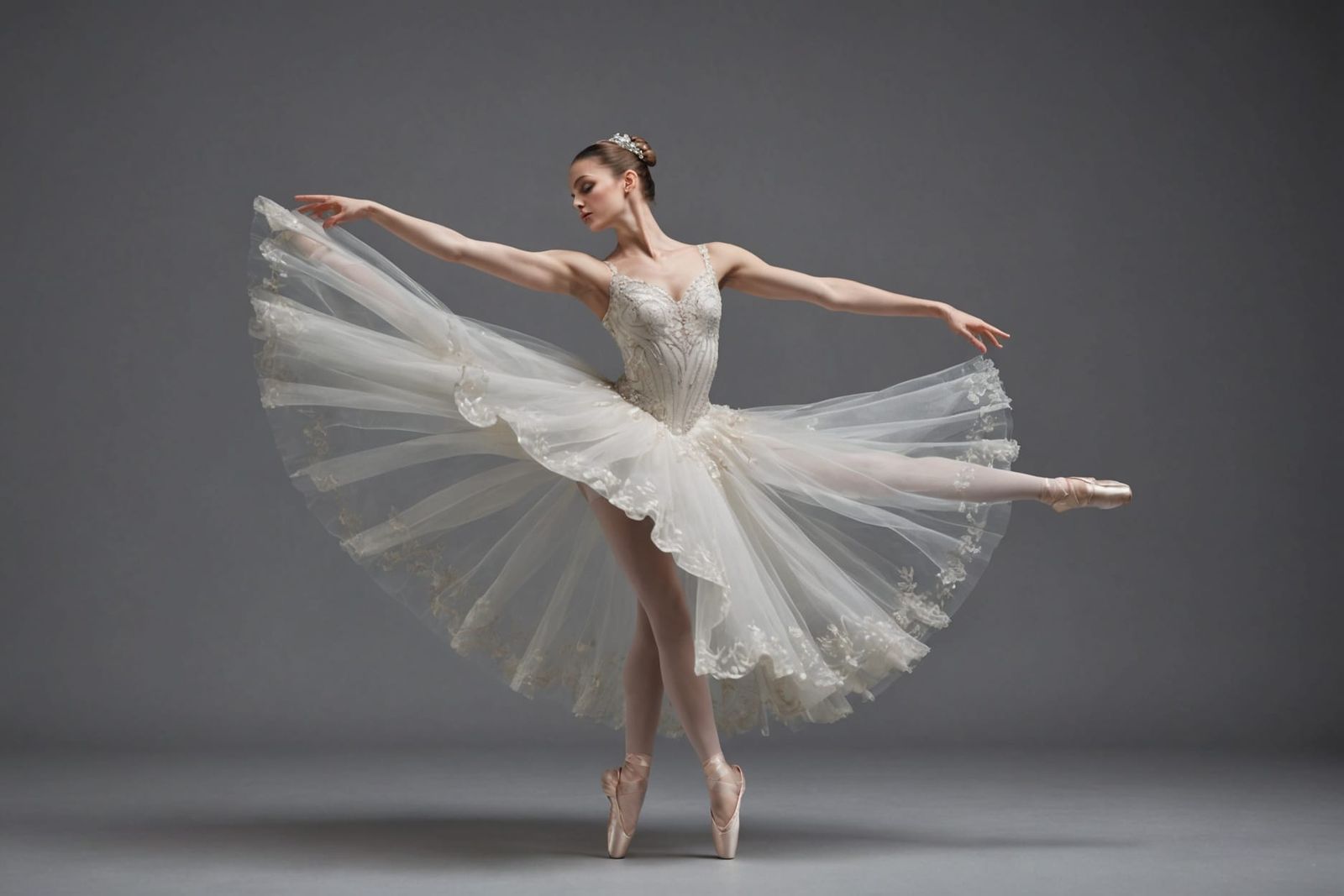 Elegant Ballerina in Motion: A Captivating Photograph