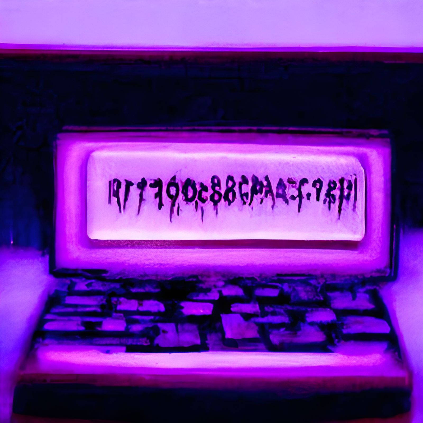 Eerie Haunted Computer Code Illustration