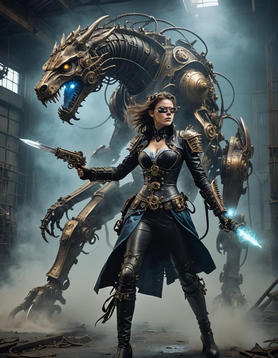 Steampunk warrior