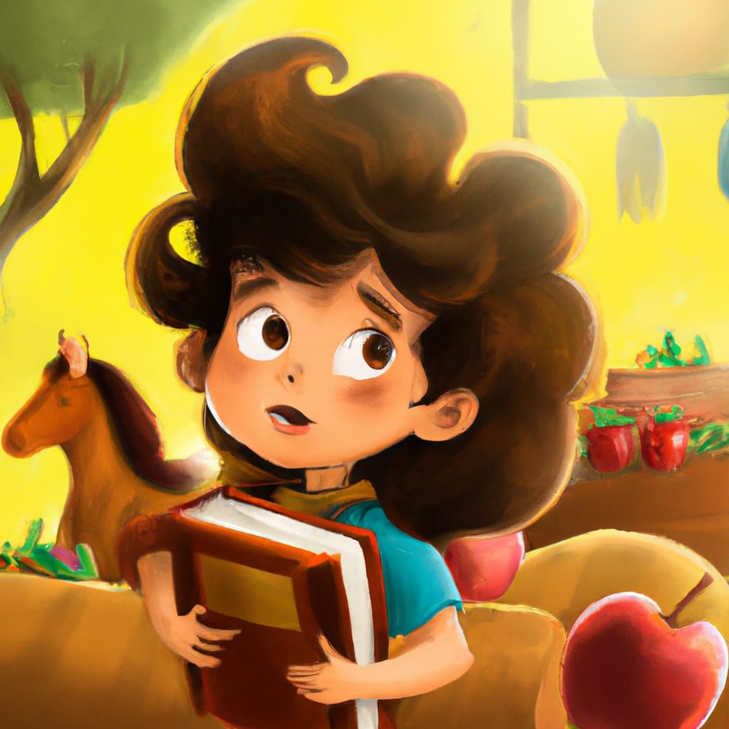 Charming Digital Art Character for Children's Book