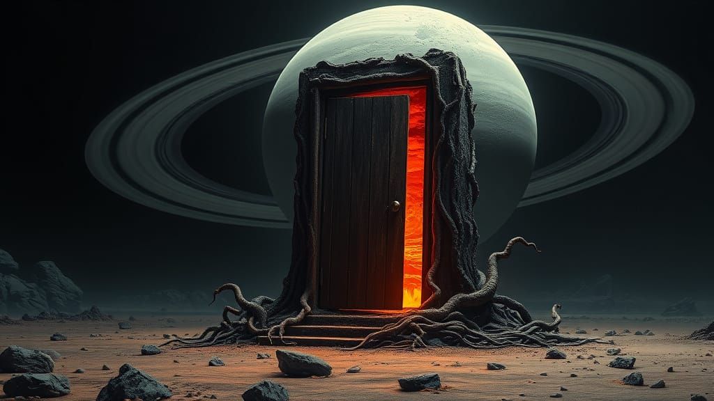 Colossal Door on Titan in Gothic Style