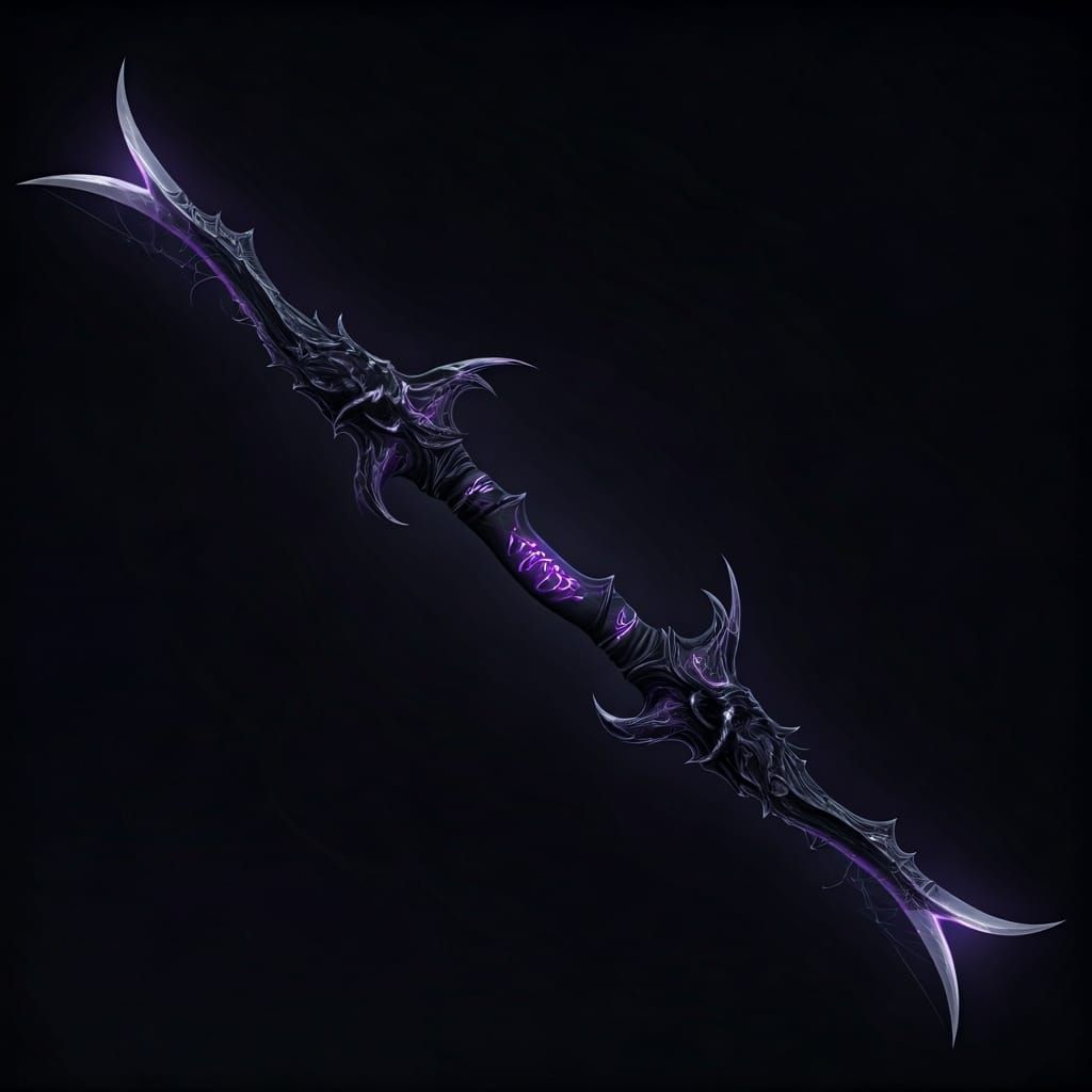 Kiss of Lolth: Dark Elf Longbow with Spider Blades