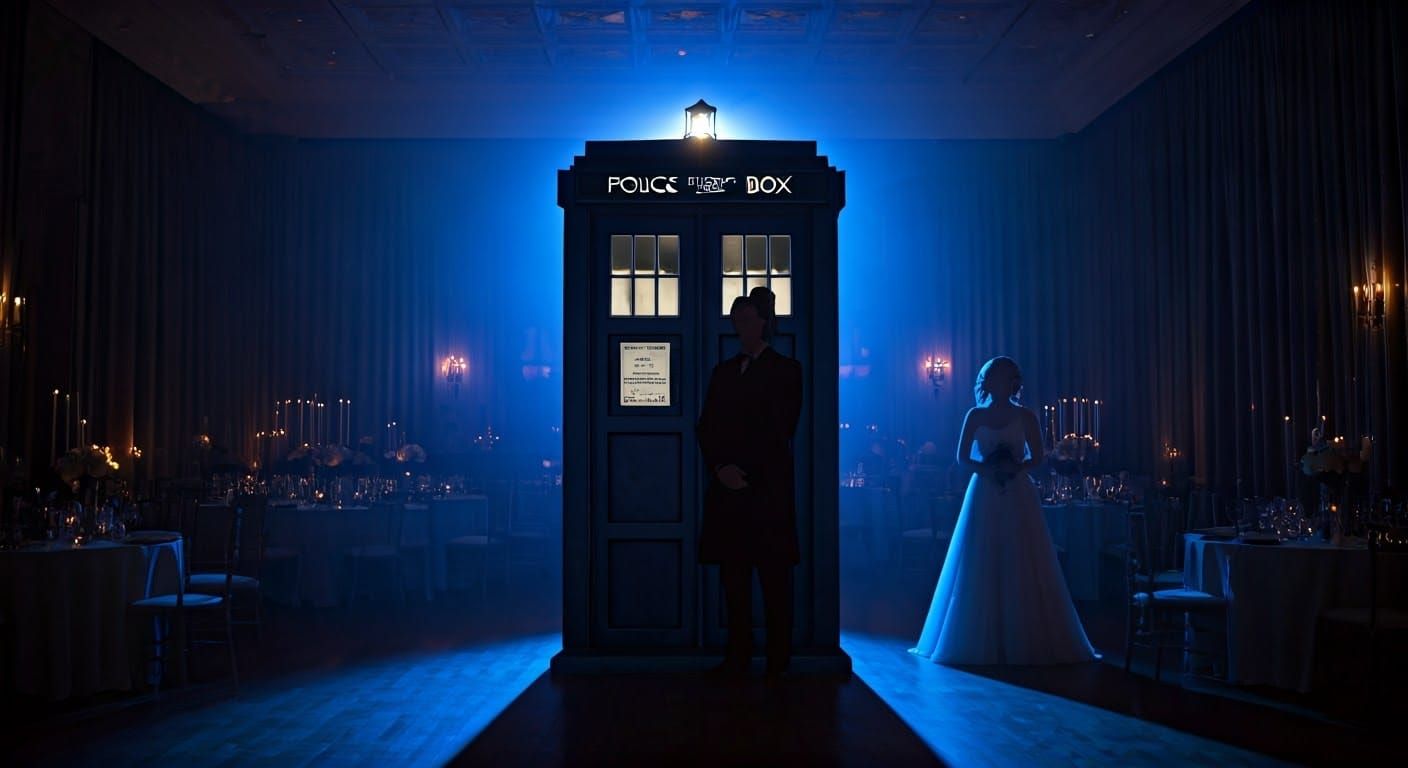 TARDIS Wedding Venue with Silhouettes