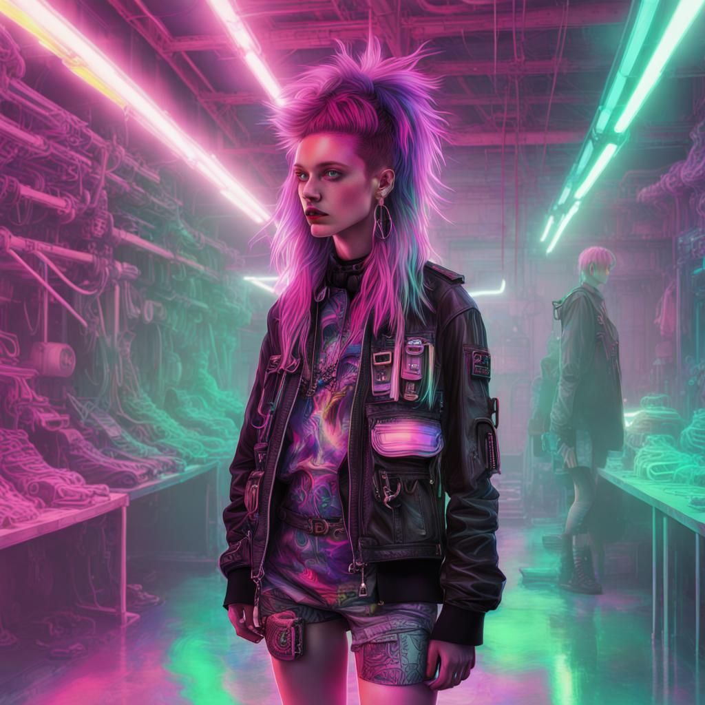 Rachel Zegler in Future Punk Style