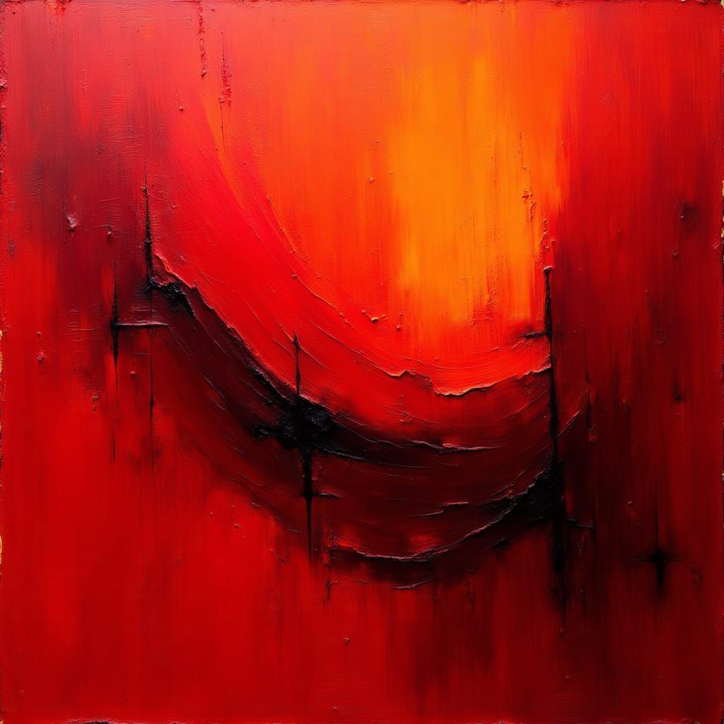 Fiery Abstract Vortex