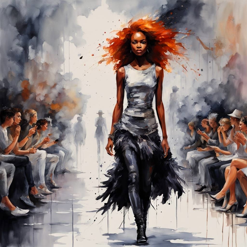 On the runway