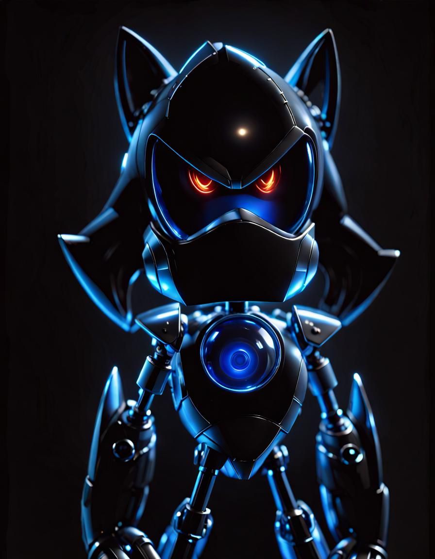 Hyperrealistic Metal Sonic Bent on Domination